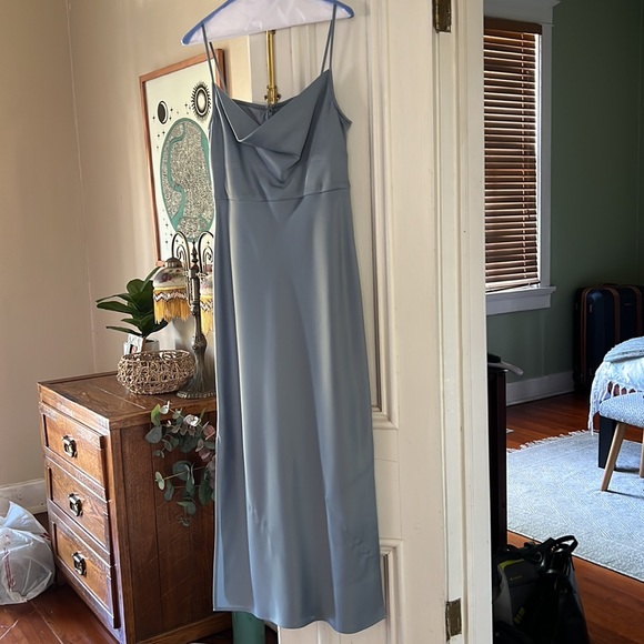 BHLDN Cali Satin Charmeuse Midi Dress - Picture 6 of 7